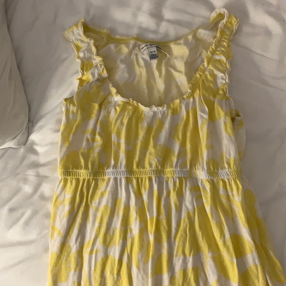 American Eagle Yellow Babydoll Top